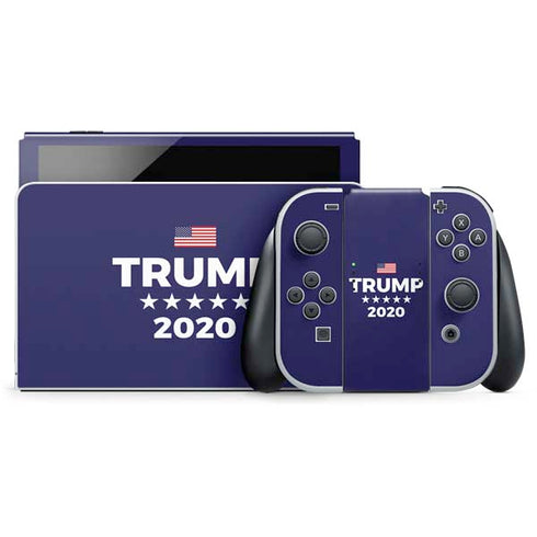 Trump 2020 Blue Nintendo Skins